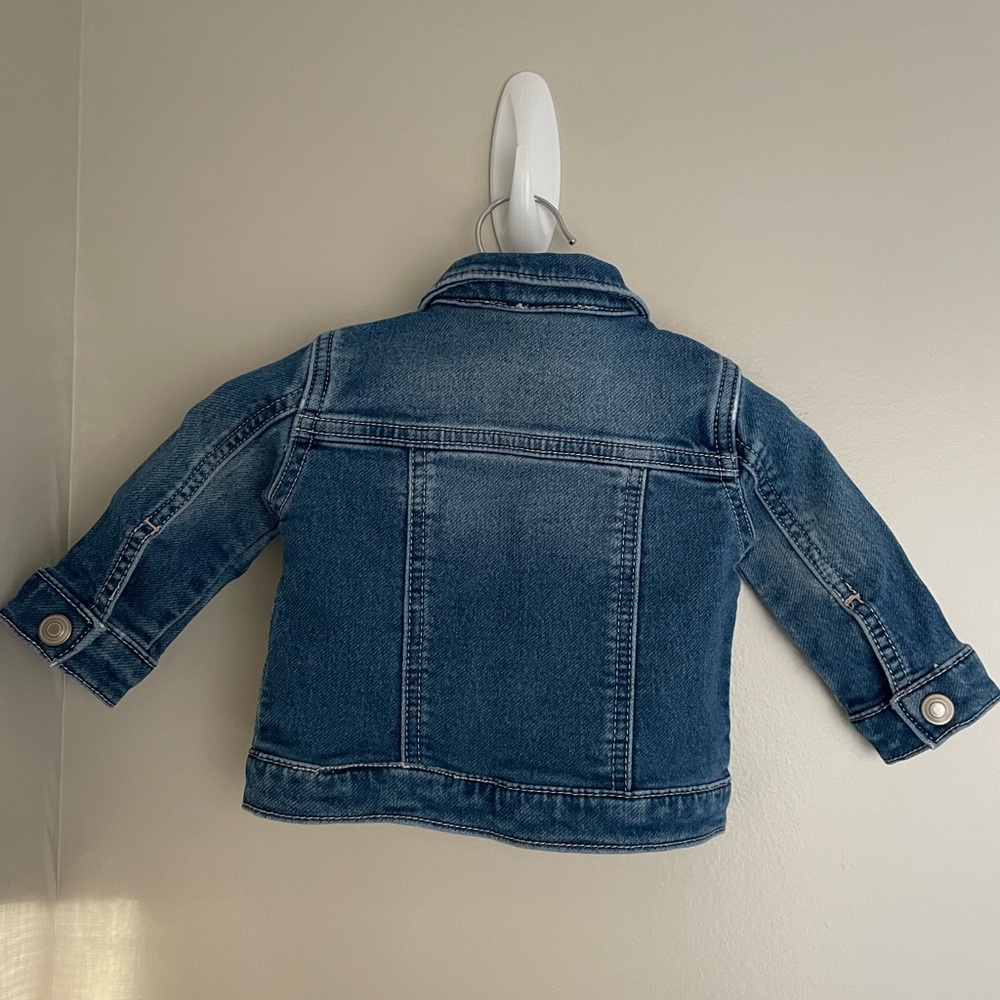 First Impressions Denim blue jacket, size 3-6m - Picture 3 of 5